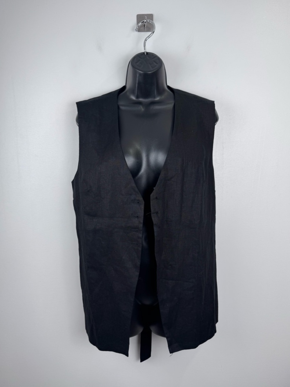 NWT Dissh Women Knox Black‎ Linen Vest Size 8 *read description